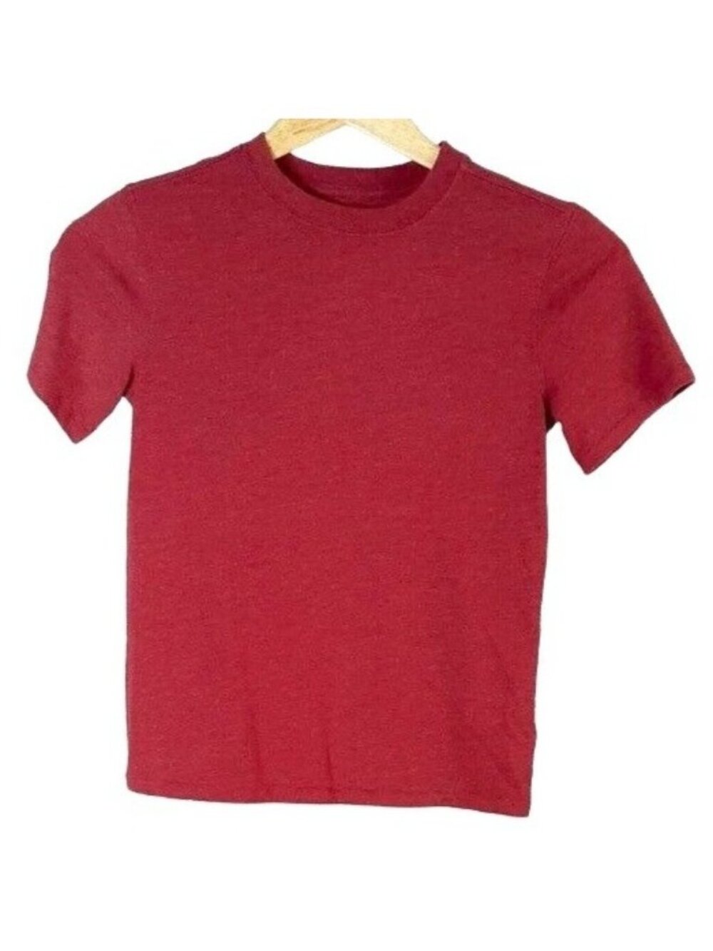 Cherokee Boys Short Sleeve T Shirt Red Size 6 7 Small Dark Heather Crew Neck
